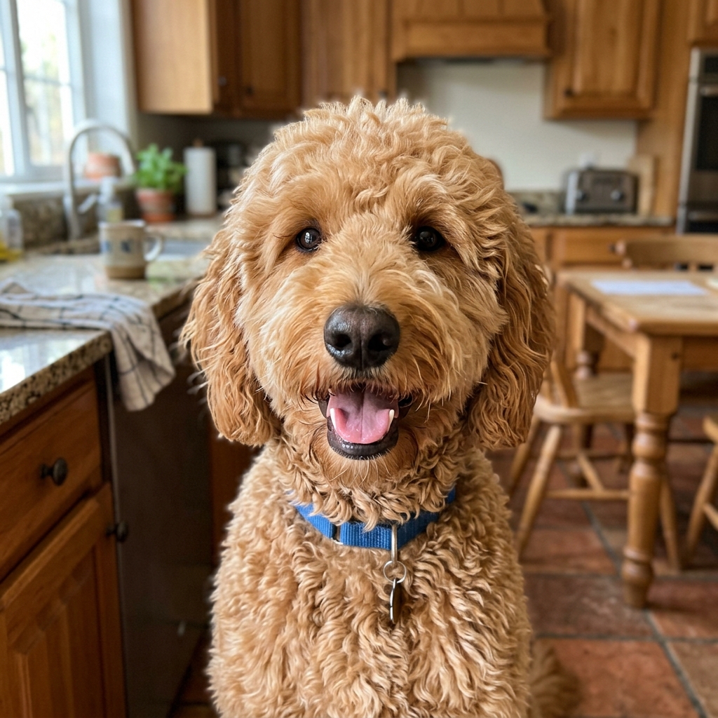 Maple the goldendoodle