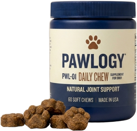 Pawlogy PWL-01 Daily Chew jar with chews